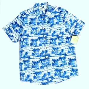 Tricots St Raphael Hawaiian Palm Print Shirt